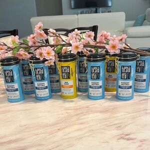 Set of 12 Tiesta Tea empty airtight storage containers 5.5 oz